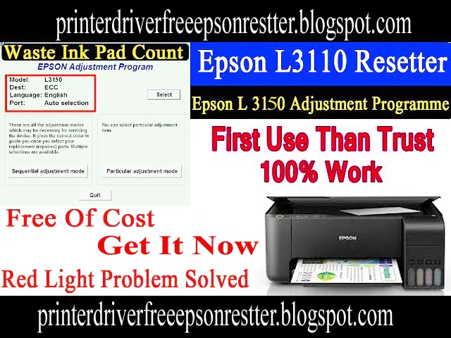 Epson L3110 Adjustment Program Free Download Epson L3110 Adjustment Program Free Download