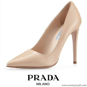 PRADA Nude Pumps Crown Princess Mary wore PRADA Nude Pumps