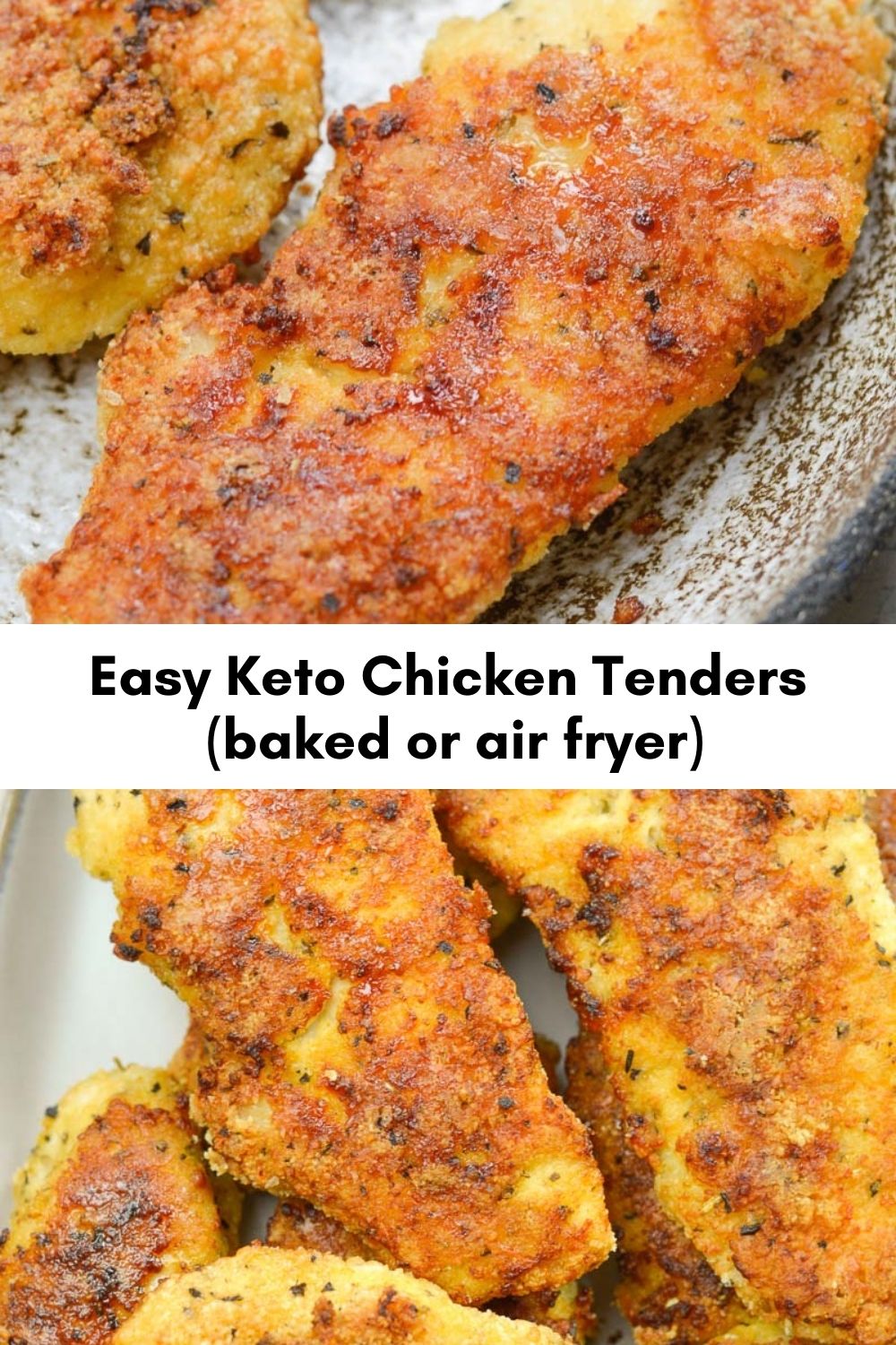 Easy Keto Chicken Tenders (baked or air fryer) yanny bakes