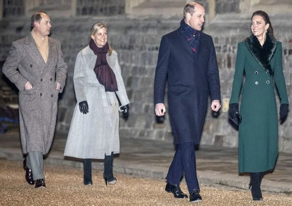 Queen Elizabeth, the Duke and Duchess of Cornwall, the Duke and Duchess of Cambridge, the Earl and Countess of Wessex, Princess Anne