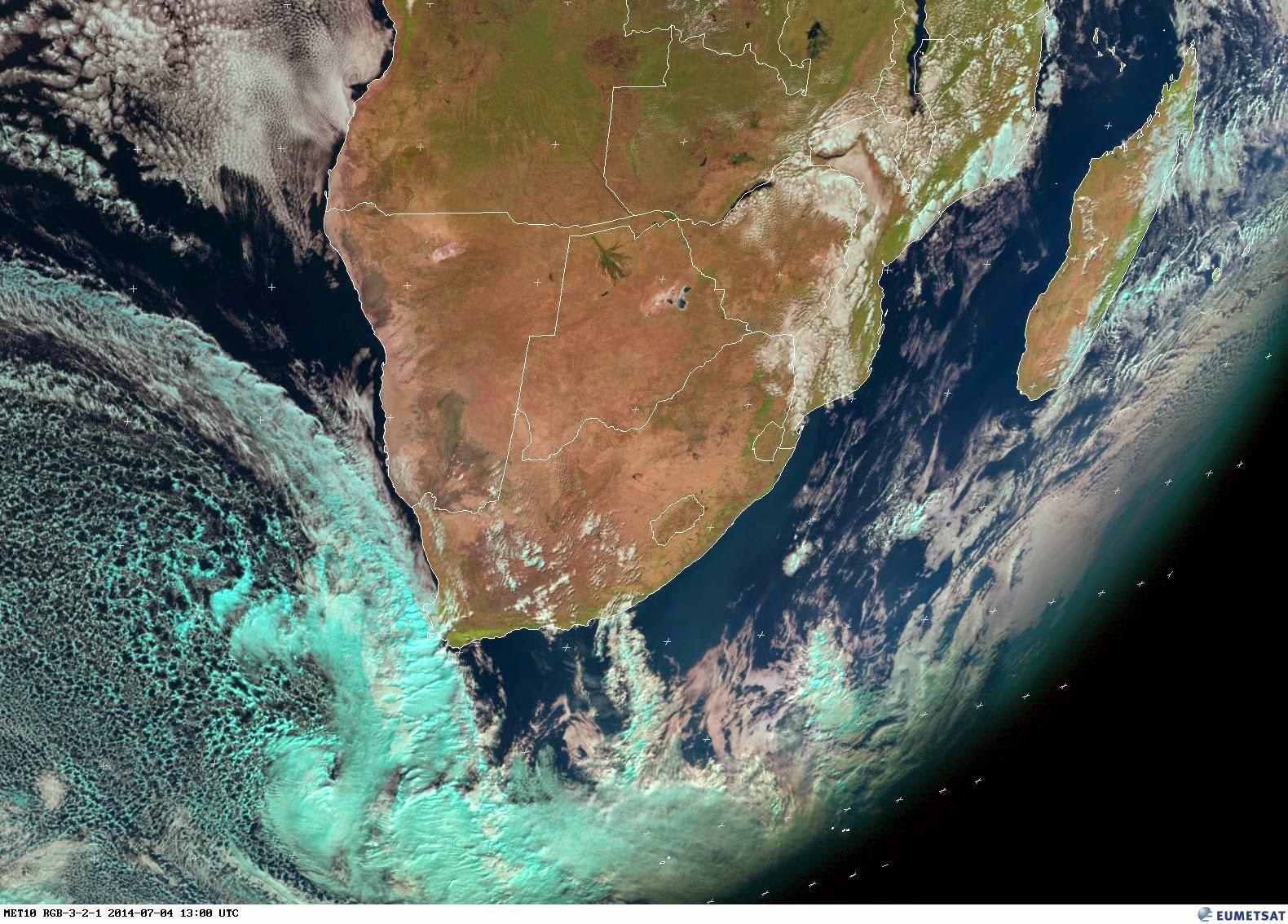 Africa Weather Satellite Map