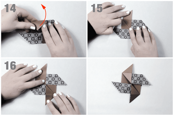 Cách gấp chong chóng tuổi thơ Origami đơn giản