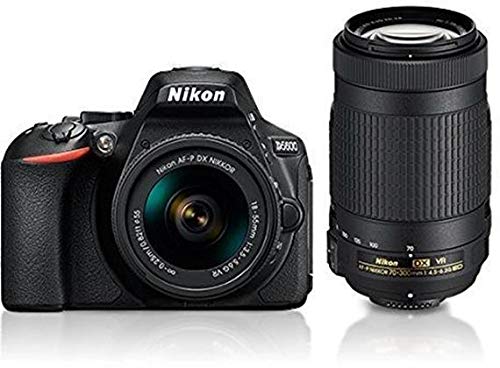 Nikon D5600 with AF-P 18-55 mm + AF-P 70-300 mm VR Kit with Bag and 16GB Memory Card Free 