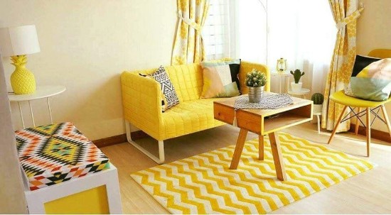 Lingkar Warna 15 Desain Inspiratif Interior Rumah Bernuansa Kuning