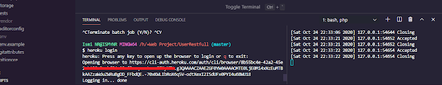 Login heroku cli, Deploy laravel heroku cli mysql