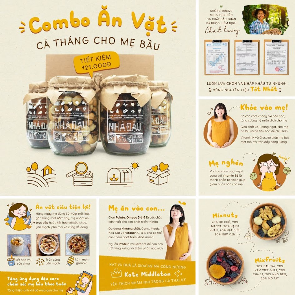 [A36] Bỏ túi ngay cách làm bữa phụ từ hạt dinh dưỡng cho Bà Bầu