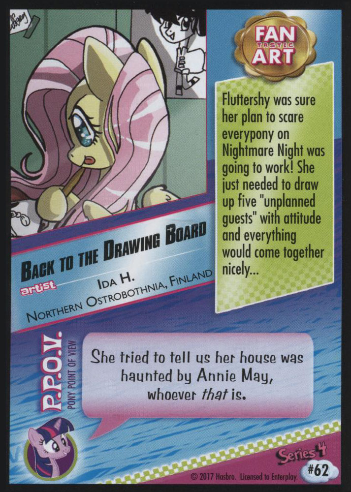 My Little Pony Back to the Drawing Board Series 4 Trading Card | MLP Merch