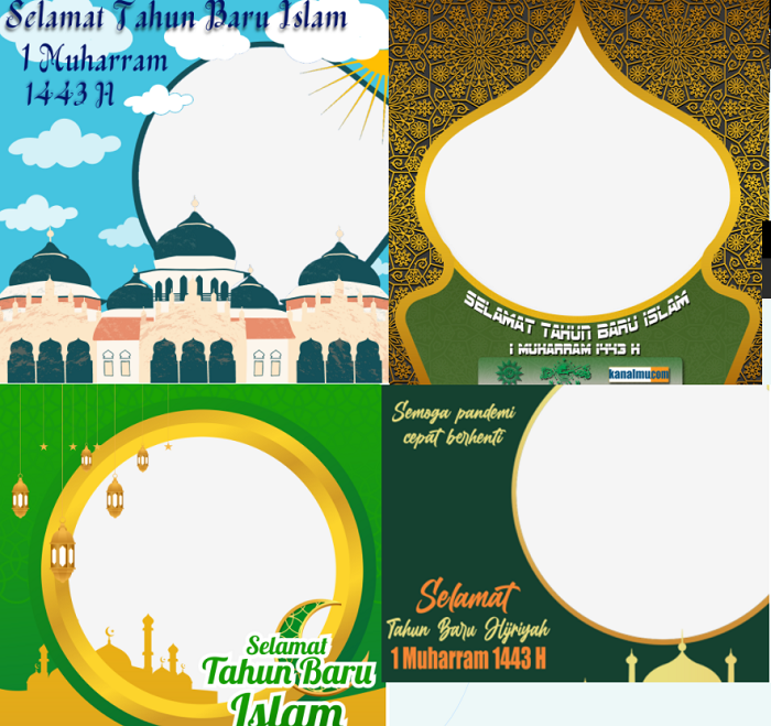 Twibbon Selamat Tahun Baru Islam 1 Muharram 1443 H Tahun 2021 Belajar