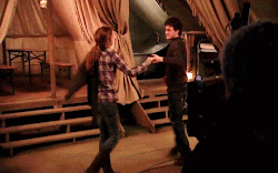 harry dancing hermione potter harmione dance ginny granger scene feelings fred children tie talking then let shippers deviantart christina