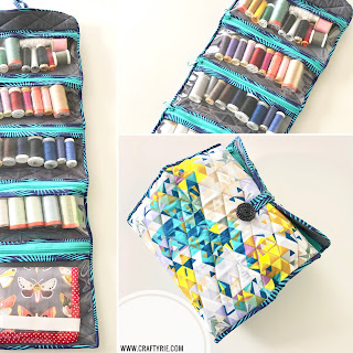 A cute way to personalise your sewing thread storage by CraftyRie.com