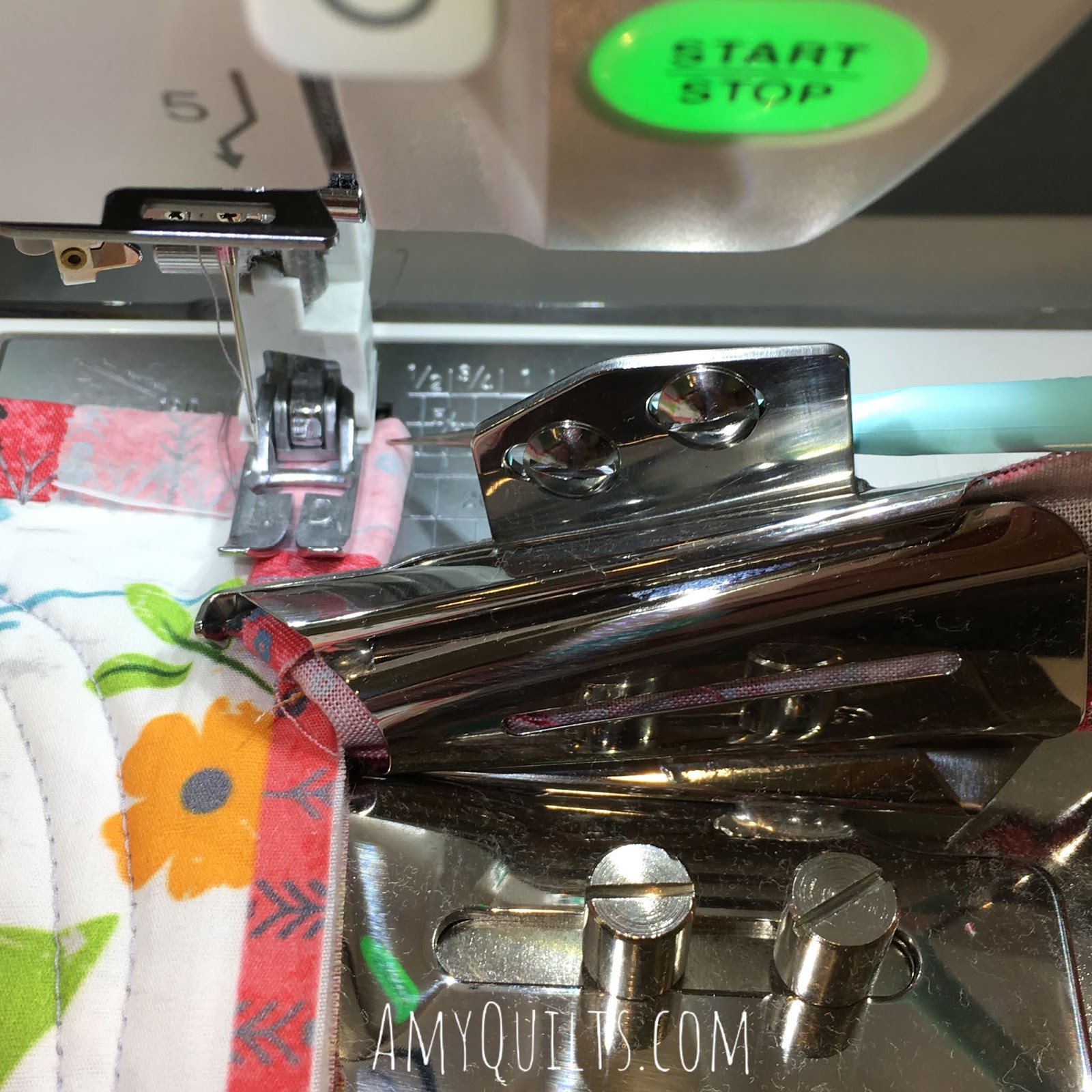 Amy's Free Motion Quilting Adventures Binding Quilts with the Janome