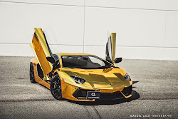 lamborghini aventador chrome gold marcel lech supercars