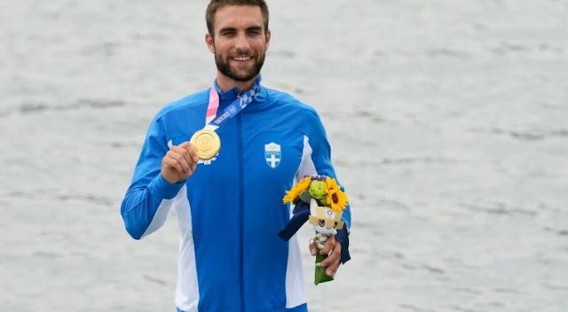 Το πρώτο χρυσό μετάλλιο της ελληνικής κωπηλασίας σε Ολυμπιακούς Αγώνες χάρισε ο Στέφανος Ντούσκος