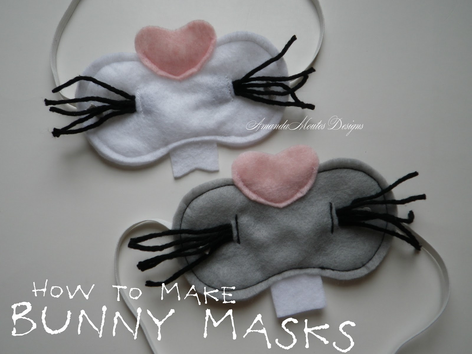 Amanda Moutos Designs How to Make Bunny Masks {An Easter Craft} TUTORIAL