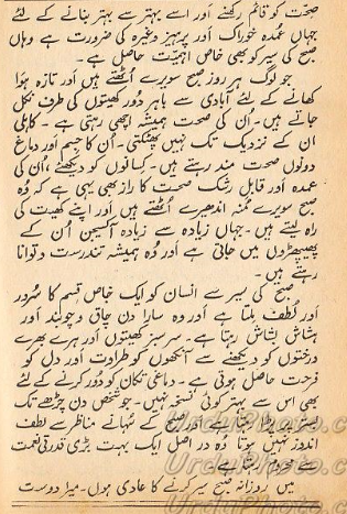 Morning walk essay in urdu image