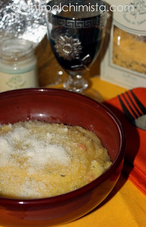 Polenta con Funghi Porcini e Crema di Tartufo Nero