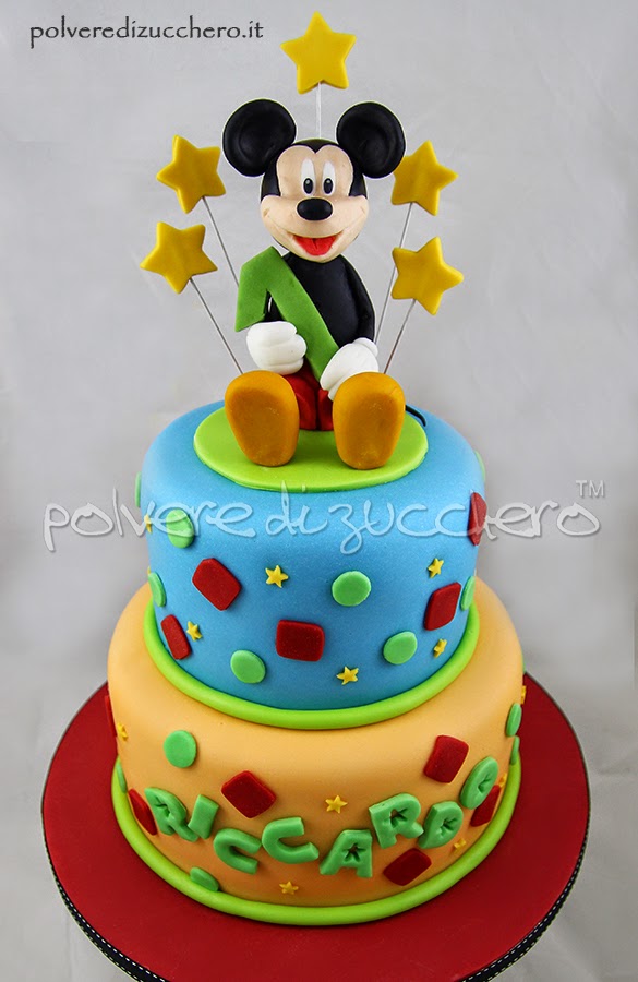 torta mickey mouse: topolino per il primo compleanno di un bimbo