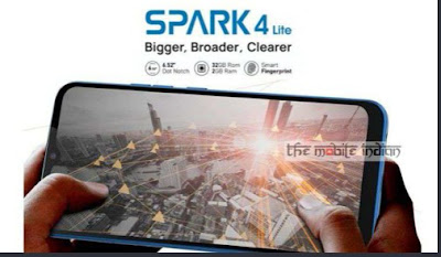 Tecno Spark 4 Lite launching in India on 9 January