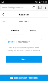 Enter your mobile number or email id