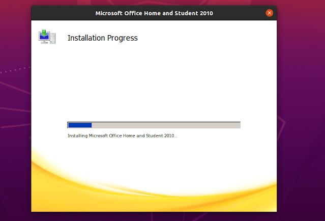 Proses instalasi microsoft office di linux