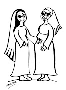 Dibujos de la Visita de la Virgen María a su prima Isabel (visita maria su prima isabel )
