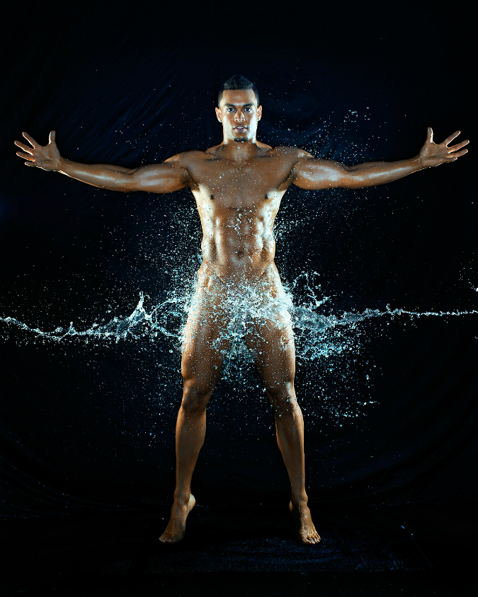 ESPN BODY ISSUE: MLB PROFESSIONAL ATHLETE GIANCARLO STANTON MAKES A SPLASH BY POSING NUDE FOR 'ESPN'S BODY ISSUE' 2013 [VIDEO]