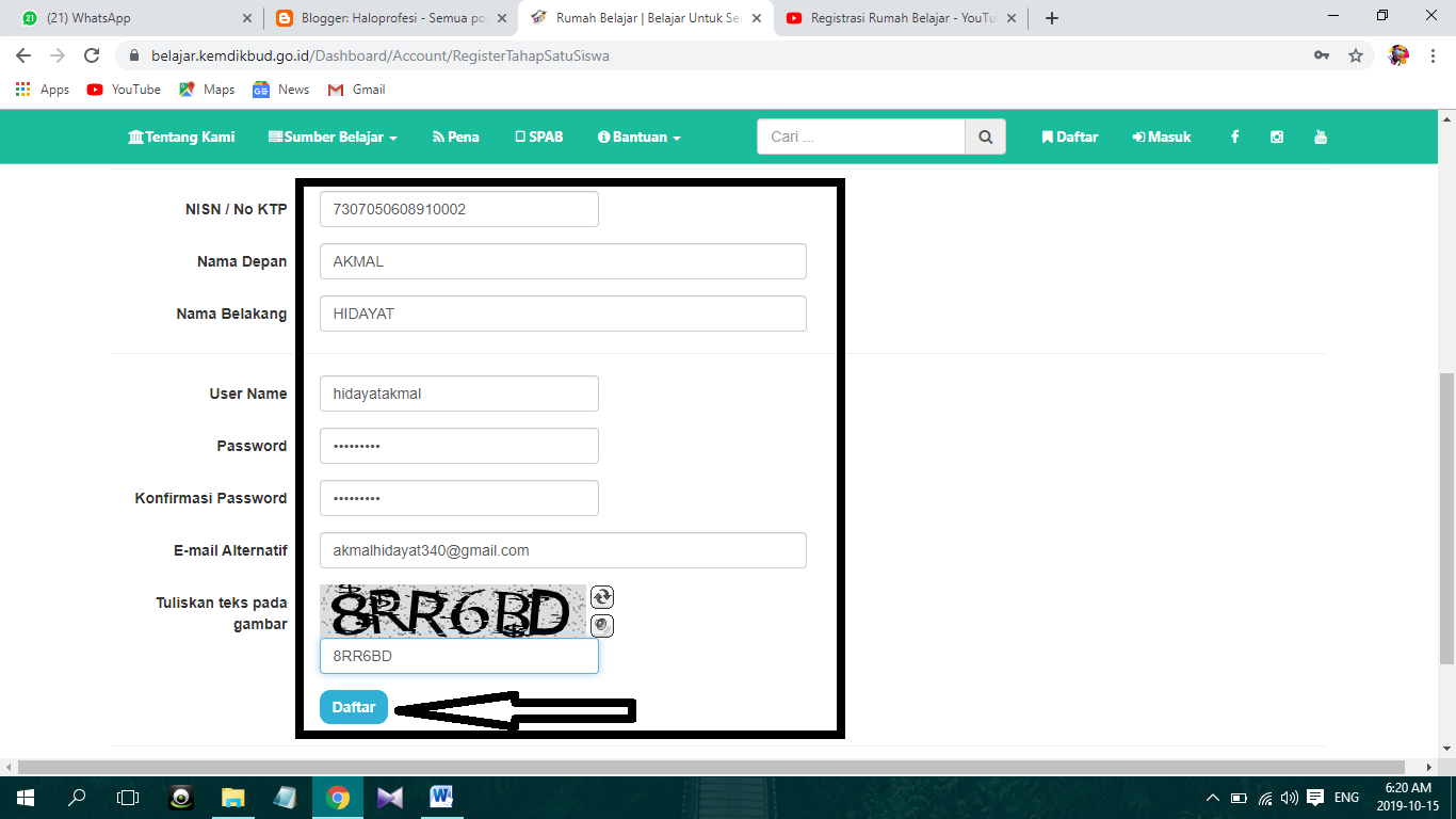 Cara Terbaru Registrasi Akun RUMAH BELAJAR Kemdikbud.go.id - Haloprofesi