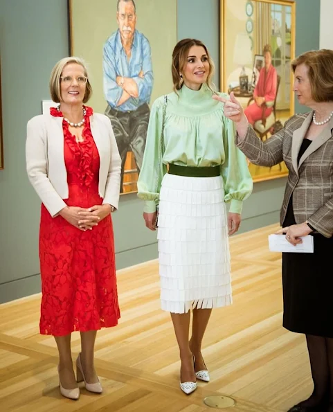 Queen Rania are on an official visit to Australia upon an invitation from Australia's Governor General Peter Cosgrove