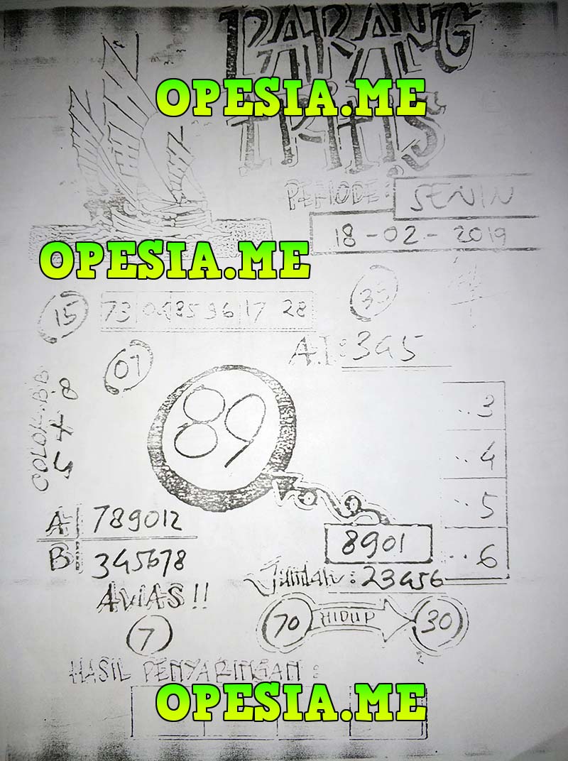 Forum Syair Jawa Sgp Asli Senin 18 Februari 2019 Okekode