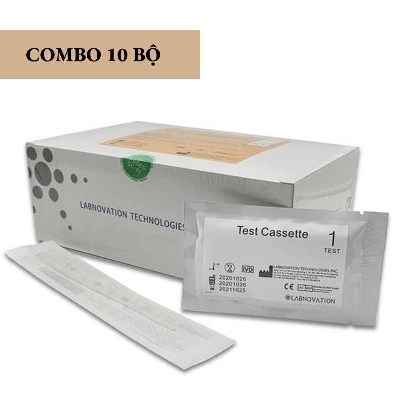 [GIÁ SỐC] Labnovation Combo 10 Bộ kit test nhanh Labnovation SAS-CoV-2 Antigen Rapid – test mũi