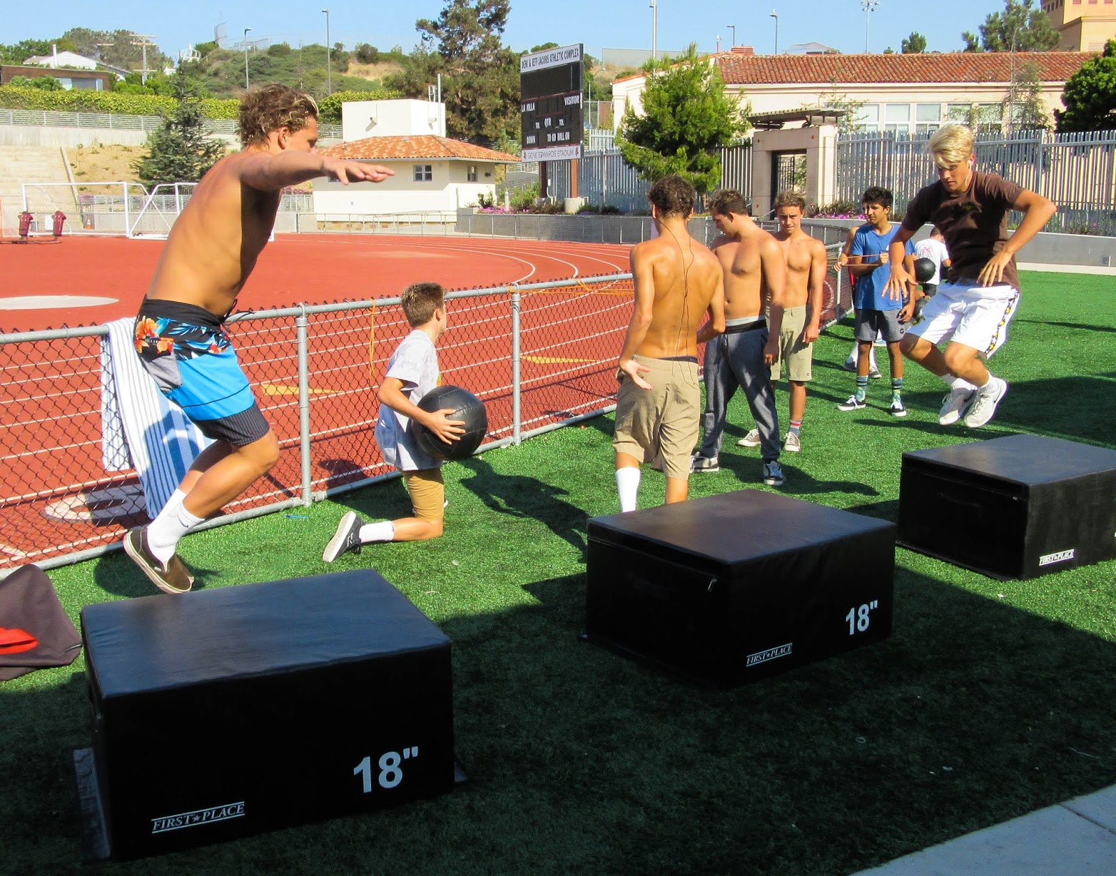 The Pipeline LJ b water polo Weight training 8/30 snapshots