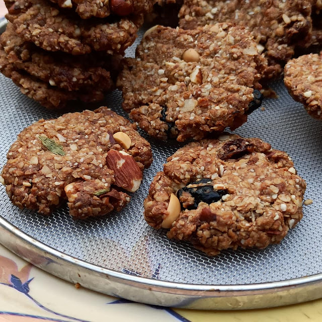 Healthy Oats Raisin Cookies without Egg, Butter, Baking Powder, Soda