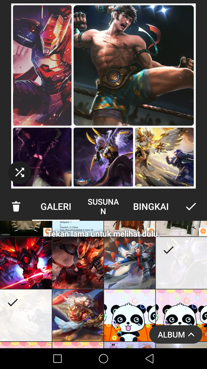 Cara membuat Foto Kolase menggunakan Android Inshot Iqna
