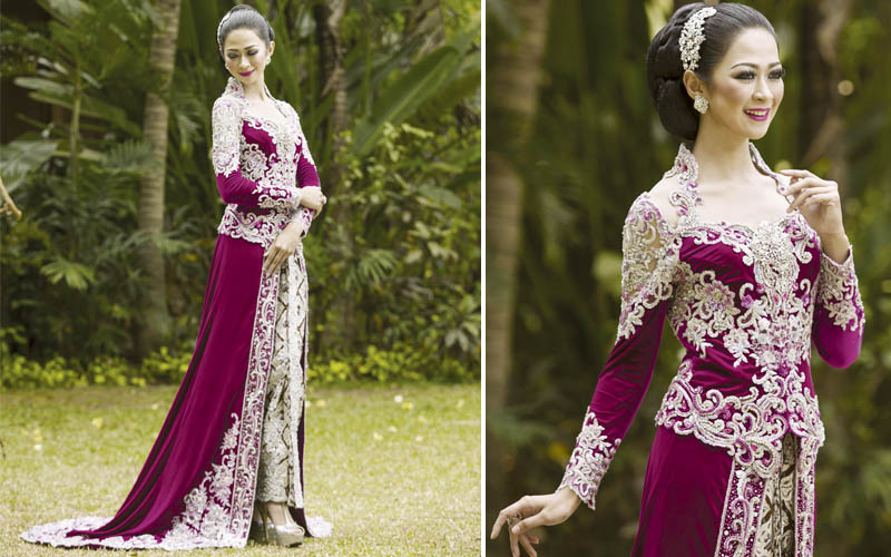 baju pesta dengan ekor