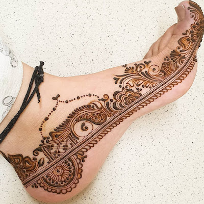 90 Beautiful Leg Mehndi Designs for every occasion || Henna patterns ...