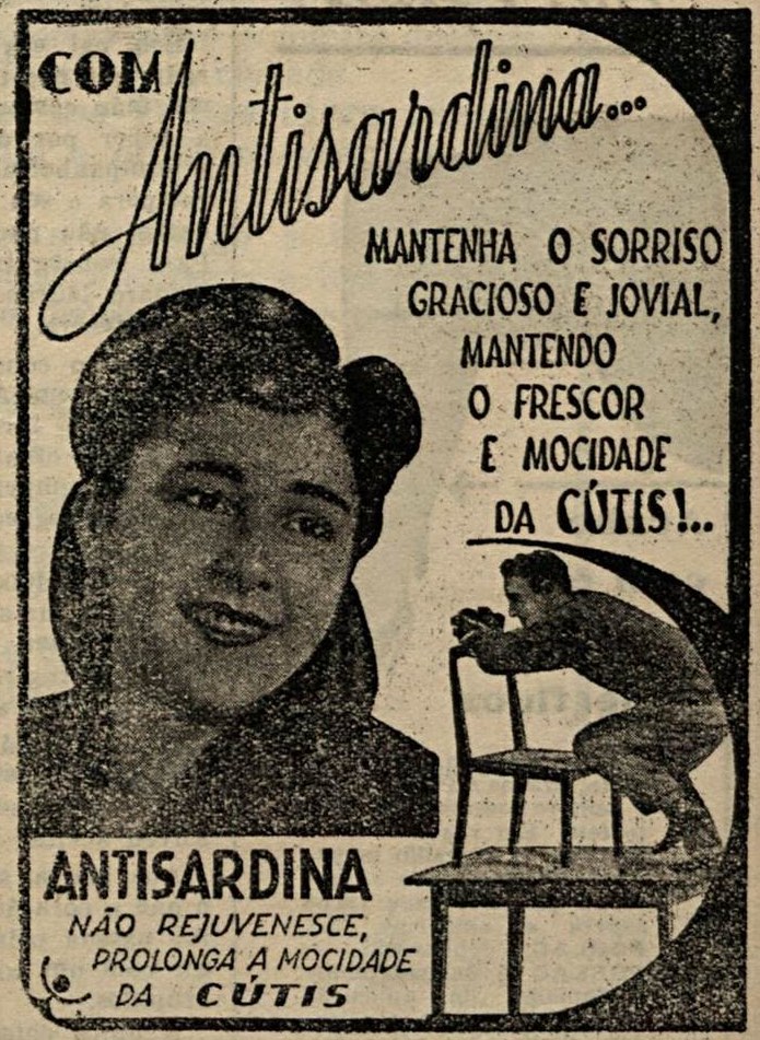 Propaganda antiga da Antisardina veiculada em 1947