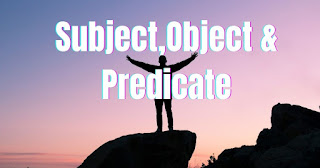 photo of  Subject, Object ও  Predicate কাকে বলে?