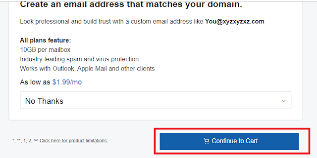 buying a domain on godaddy