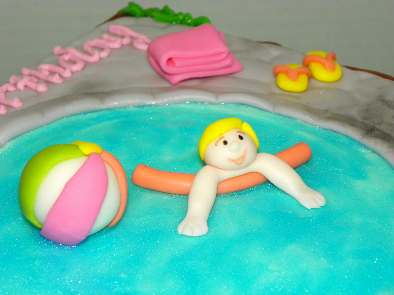 Plumeria Cake Studio: Pool Party Birthday Cake