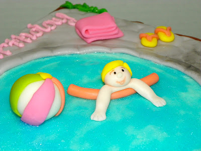 Plumeria Cake Studio: Pool Party Birthday Cake