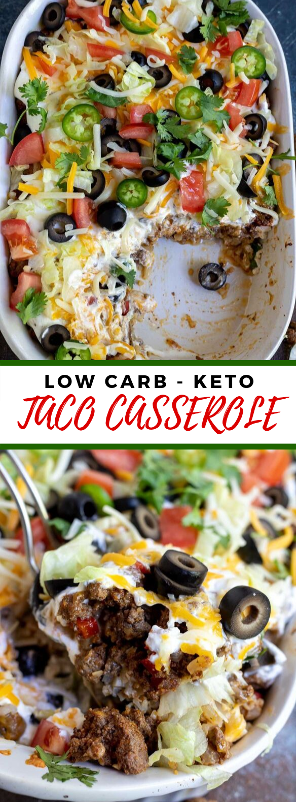 Low Carb Taco Casserole Recipe #healthy #ketodiet