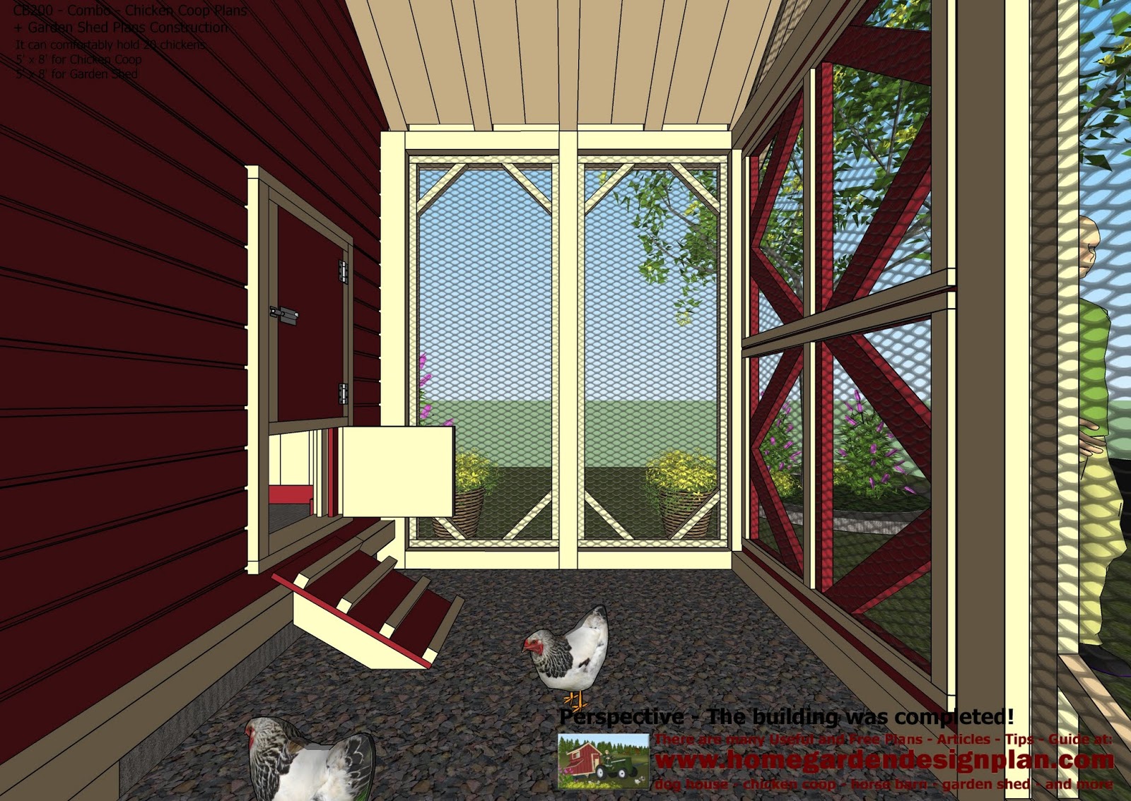Chcken Coop: Garden shed chicken coop plans