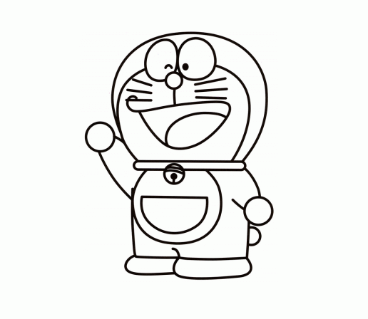 Free Doraemon Cartoon Character Coloring For Kids