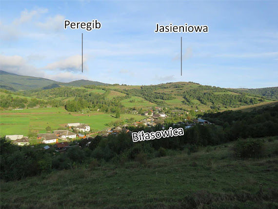 Widok na Biłasowicę i jej otoczenie.