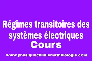 Cours de Régimes transitoires des systèmes électriques PDF