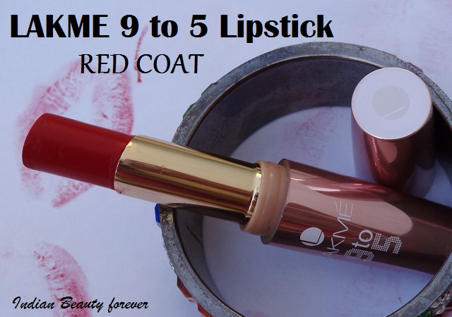Lakme 9 to 5 lipstick in red coat a dupe for mac fix Lakme 9 to 5 lipstick in red coat a dupe for mac fix