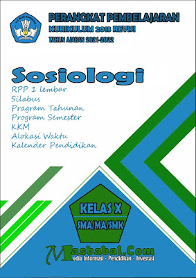 Perangkat Pembelajaran Sosiologi Kurikulum 2013 Revisi Terbaru