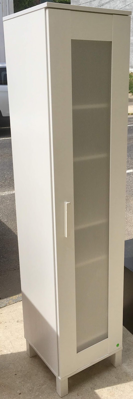 Uhuru Furniture & Collectibles Tall White Narrow 65 SOLD