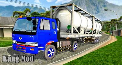 MOD BUSSID Truck Nissan PK Trailer Nitrogen