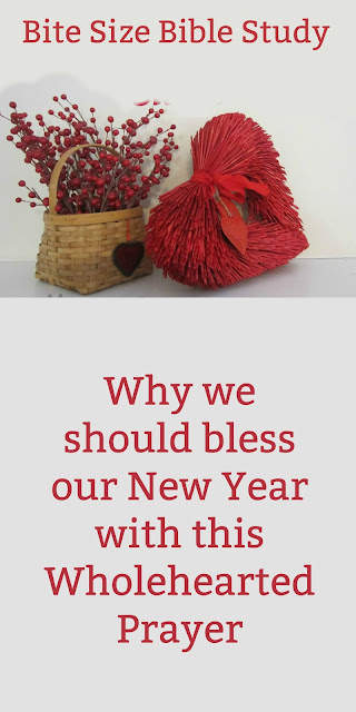 Enjoy this short Bible study that encourages us to pray the right things for the New Year....or any time!